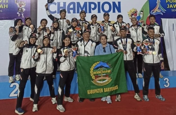 Kabupaten Banyumas berhasil menjadi juara umum cabang olahraga (cabor) panjat tebing dalam Pekan Olahraga Provinsi (Porprov) XVII Jawa Tengah 2026